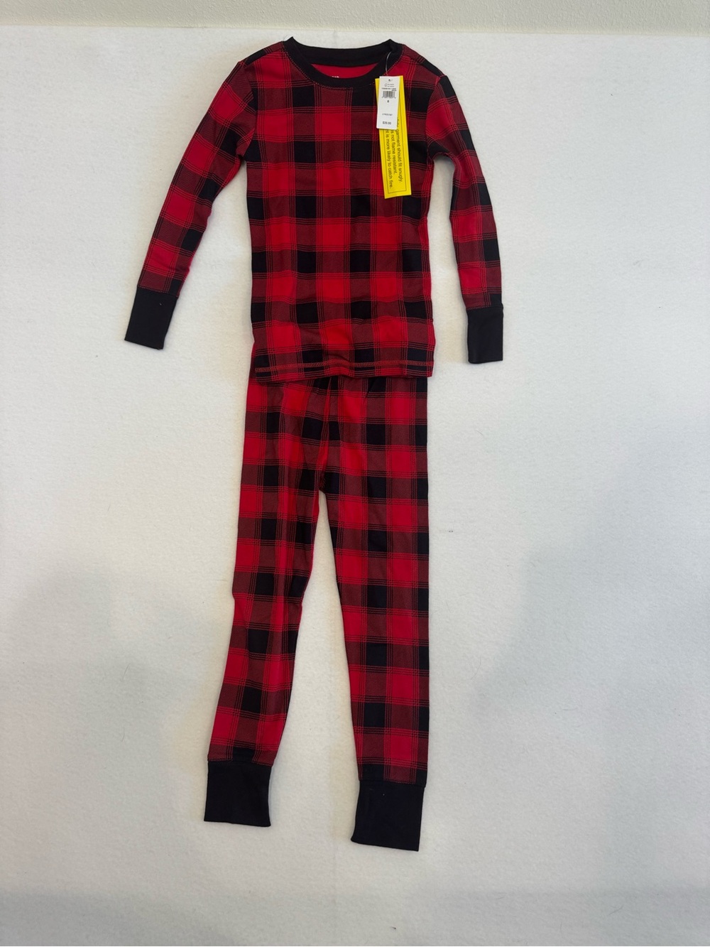GAP Red and Black Buffalo Plaid Kids Pajama Set